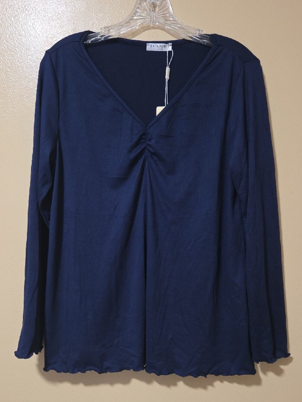 PJ's Navy Blue Long Sleeve Set Ekouaer M